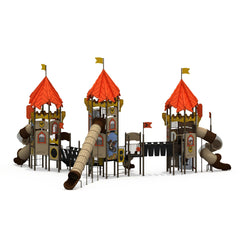 Grand Three-Tower Kingdom | Commercial Playground Equipment