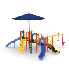 Slide Mountain with Shade UPLAY-043 | Commercial Playground Equipment